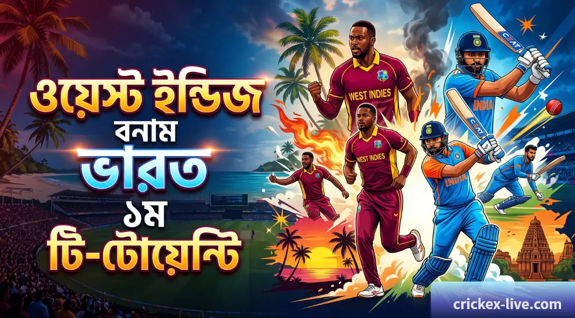 PBC88 : ওয়েস্ট ইন্ডিজ বনাম ভারত ১ম টি - টোয়েন্টি ২০২৬ – ঘরের মাঠে ভারতকে কি চমকে দিতে পারবে উইন্ডিজ? 1 PBC88: ওয়েস্ট ইন্ডিজ বনাম ভারত ১ম টি-টোয়েন্টি ২০২৬ – ঘরের মাঠে ভারতকে কি চমকে দিতে পারবে উইন্ডিজ?